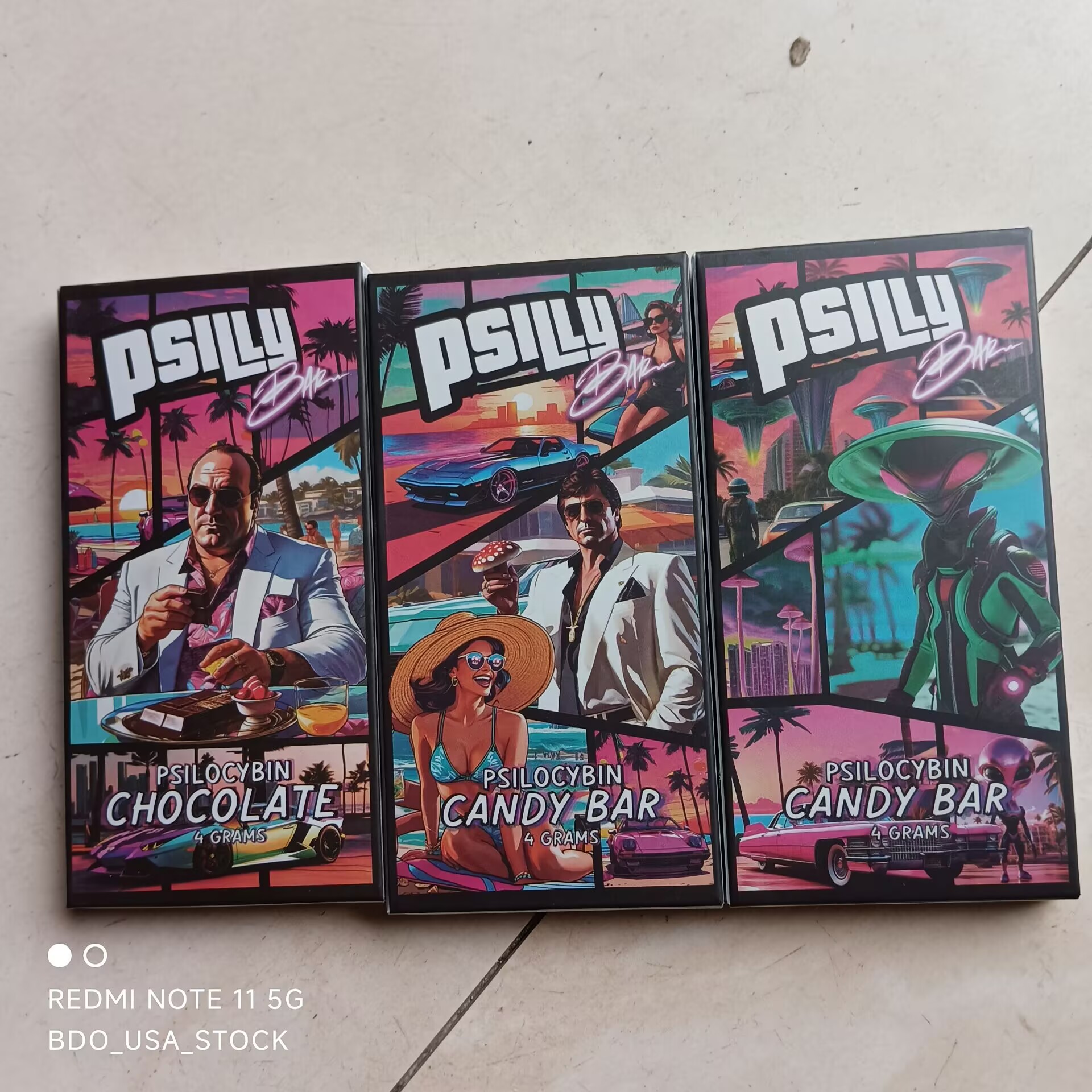 Empty Packing Psilly Bar Psillocybin 4G Magic Mushroom Chocolate Boxes