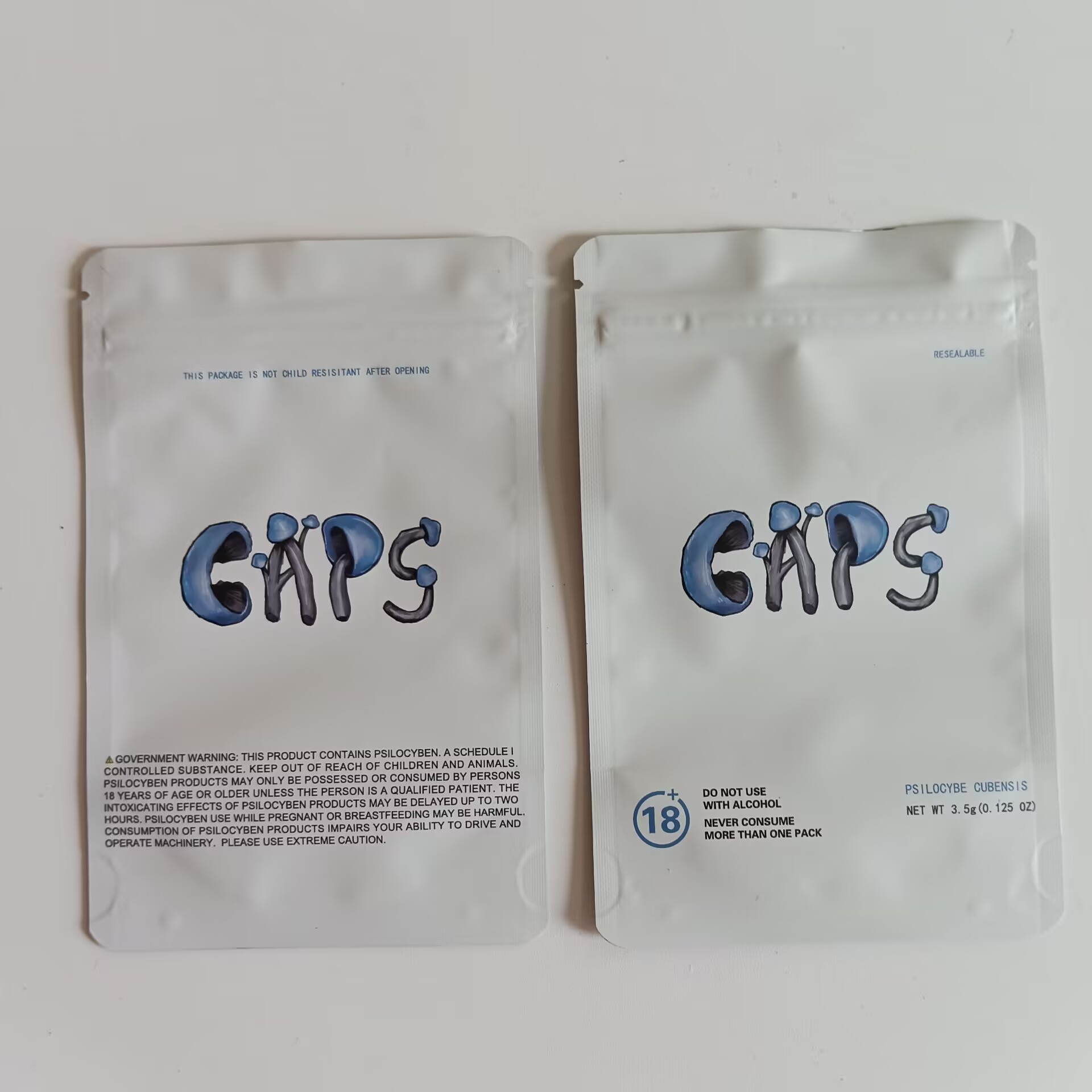 Empty Packing Psillocybin Cubensis 3.5G Package Bag