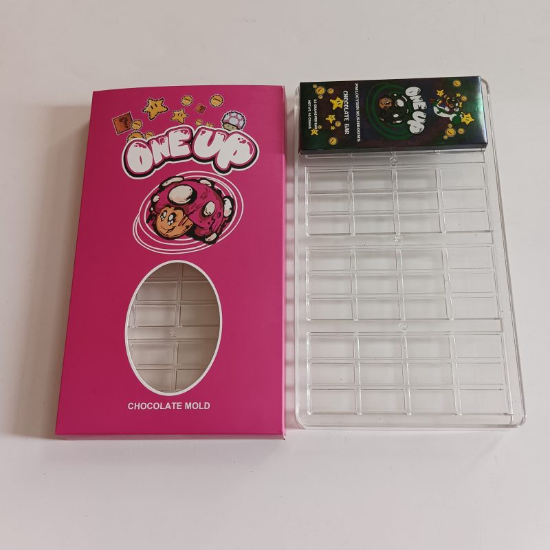 Empty Mold for One Up Mushroom Chocolate Bar Box