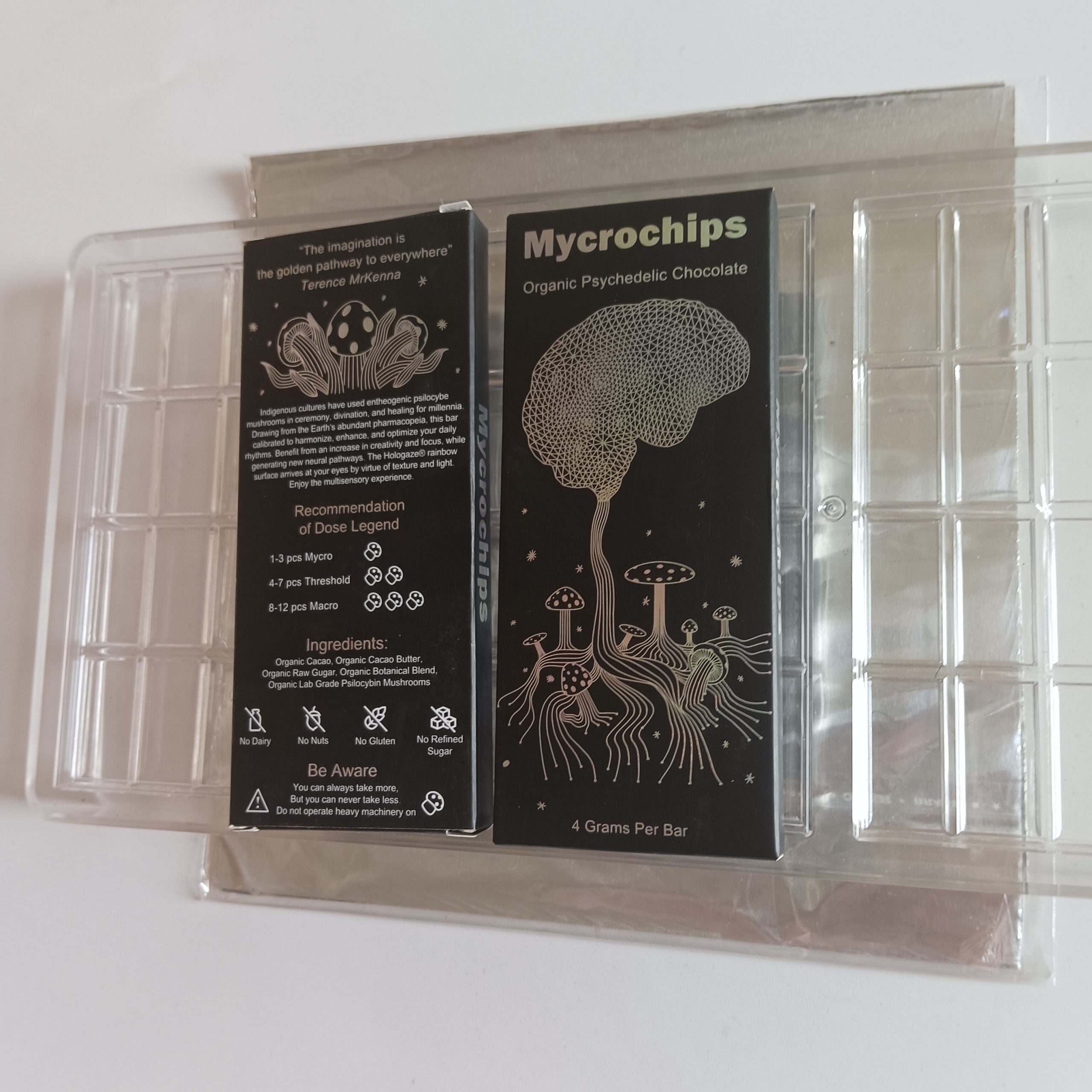 Mycrochips 4G Chocolate Packing Boxes Empty Package Bags -test