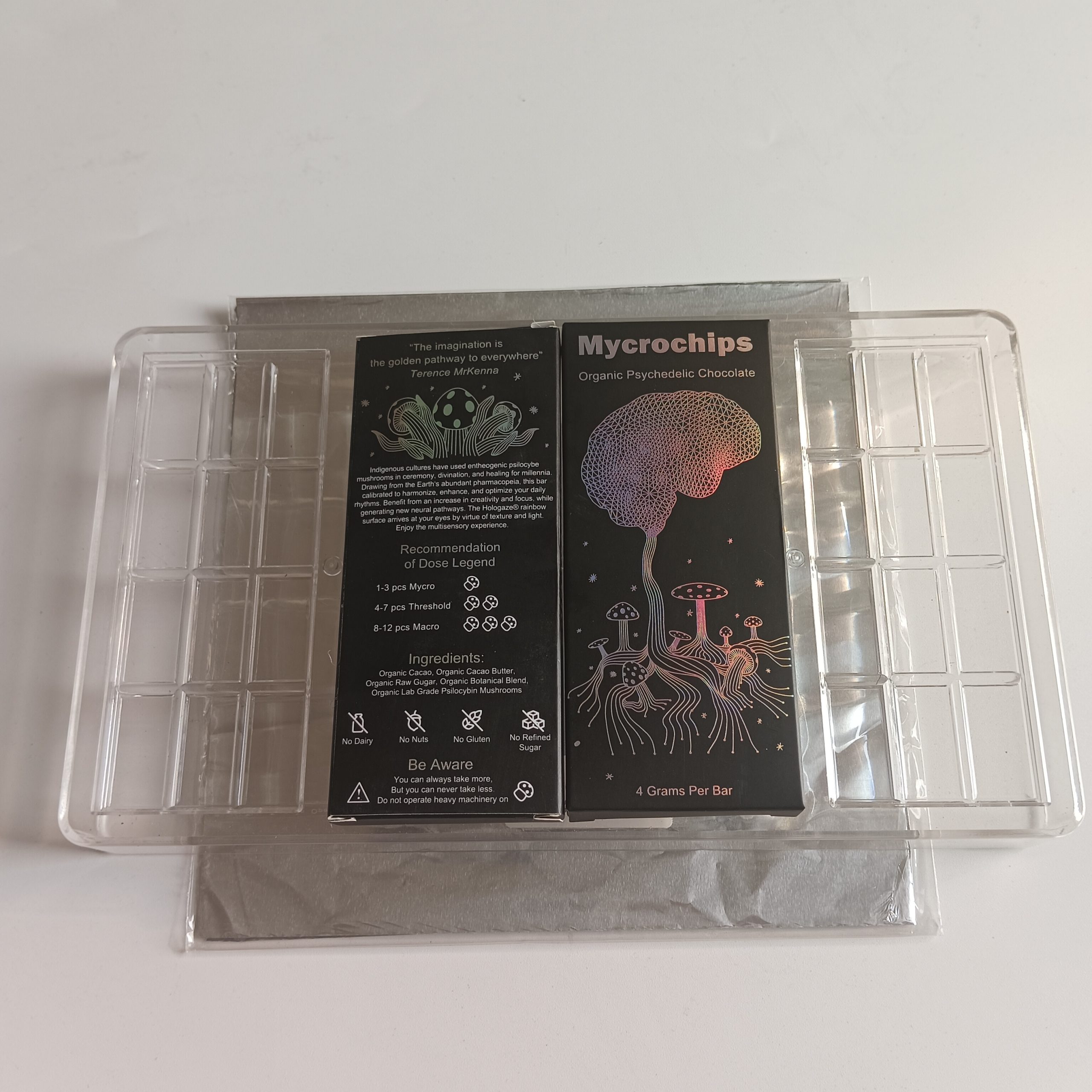 Mycrochips 4G Chocolate Packing Boxes Empty Package Bags -test