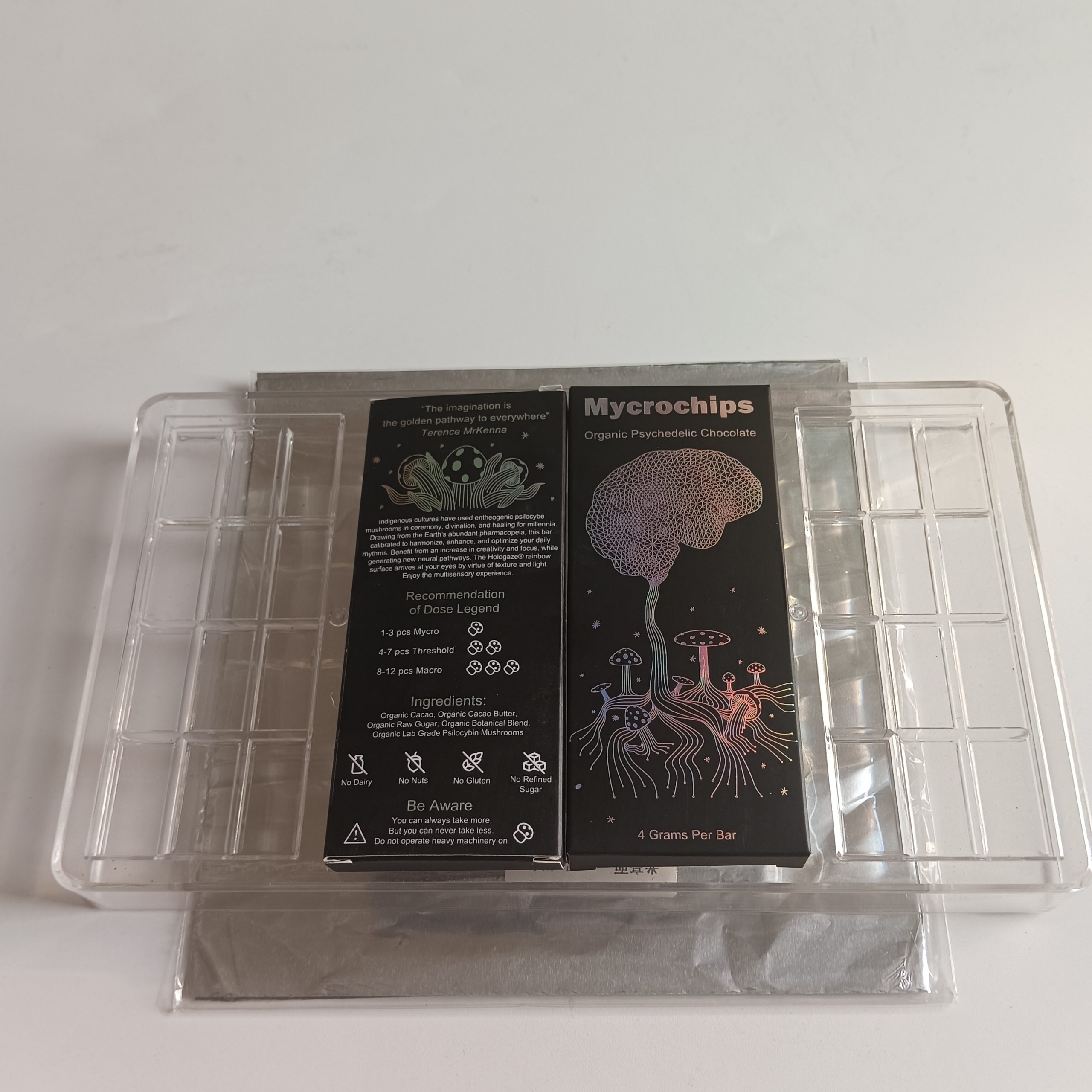 Mycrochips 4G Chocolate Packing Boxes Empty Package Bags -test