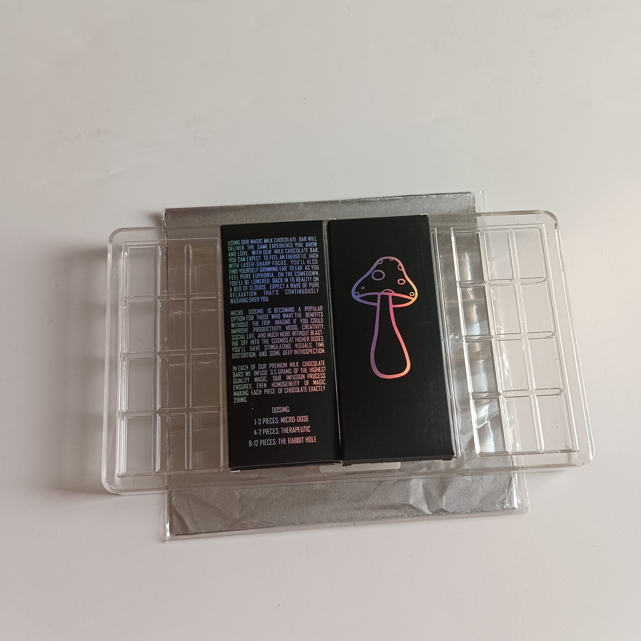 Empty Packing Hologram 4G Mushroom Chocolate Box 3.5G Magic Mushrooms Psilocybin