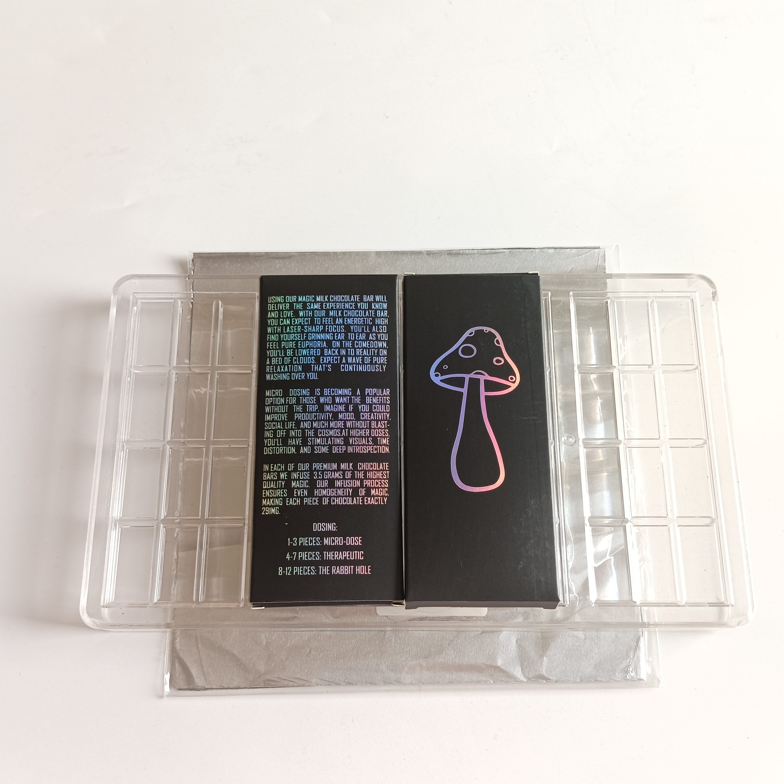 Empty Packing Hologram 4G Mushroom Chocolate Box 3.5G Magic Mushrooms Psilocybin
