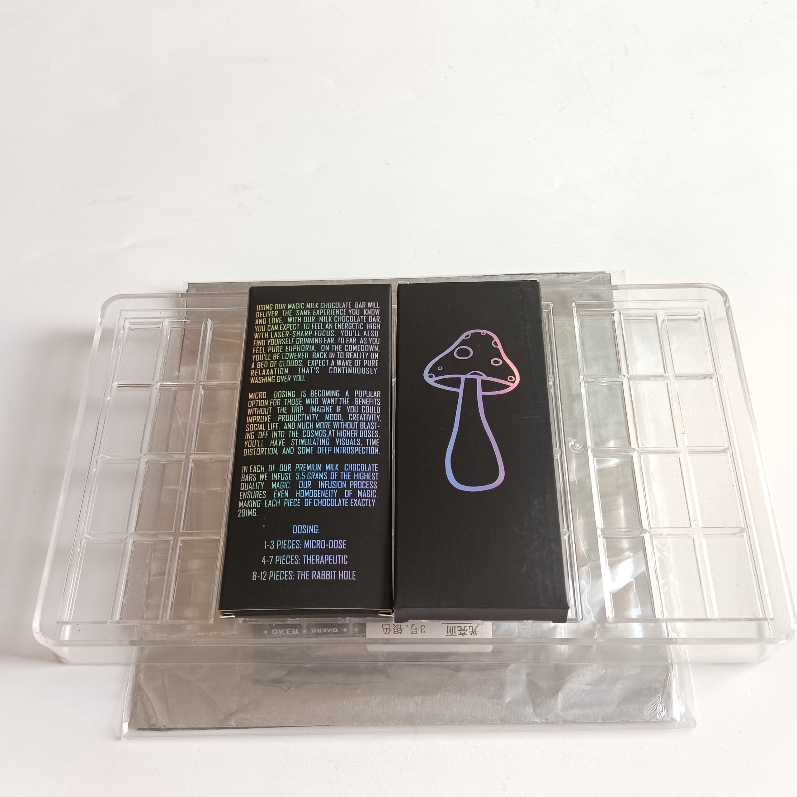 Empty Packing Hologram 4G Mushroom Chocolate Box 3.5G Magic Mushrooms Psilocybin