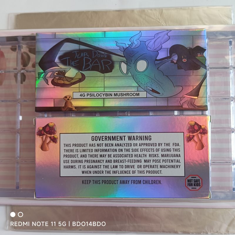 Empty Packing Hologram Empty Mushroom Chocolate Box 3.5g Magic Mushrooms Psilocybin Chocolatex
