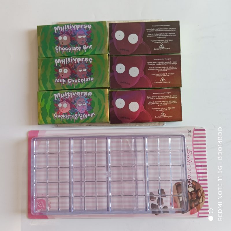 Empty Packing Multiverse 3 Flavors 4G Magic Mushroom Chocolate Boxes