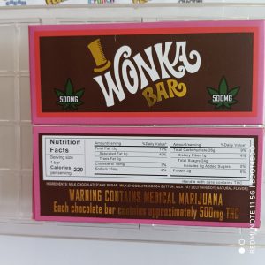 100pcs/set Empty Packing Wonka Bar 500mg Dry Herb Chocolate Box