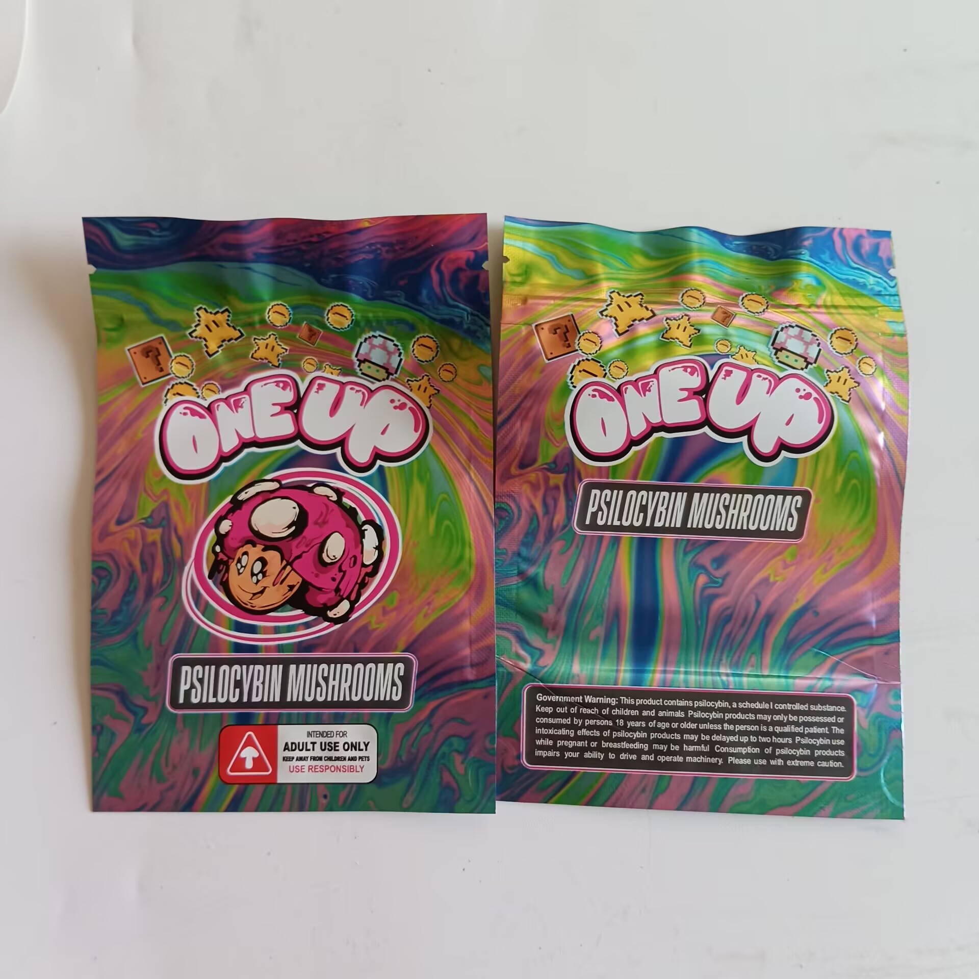 Empty Packing 100PCS One Up Psilocybin Mushrooms Bag