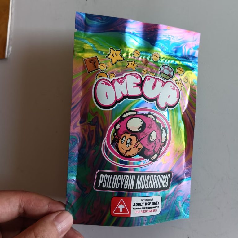 One Up 3.5g Psilocybin Mushroom Bag Empty Bag