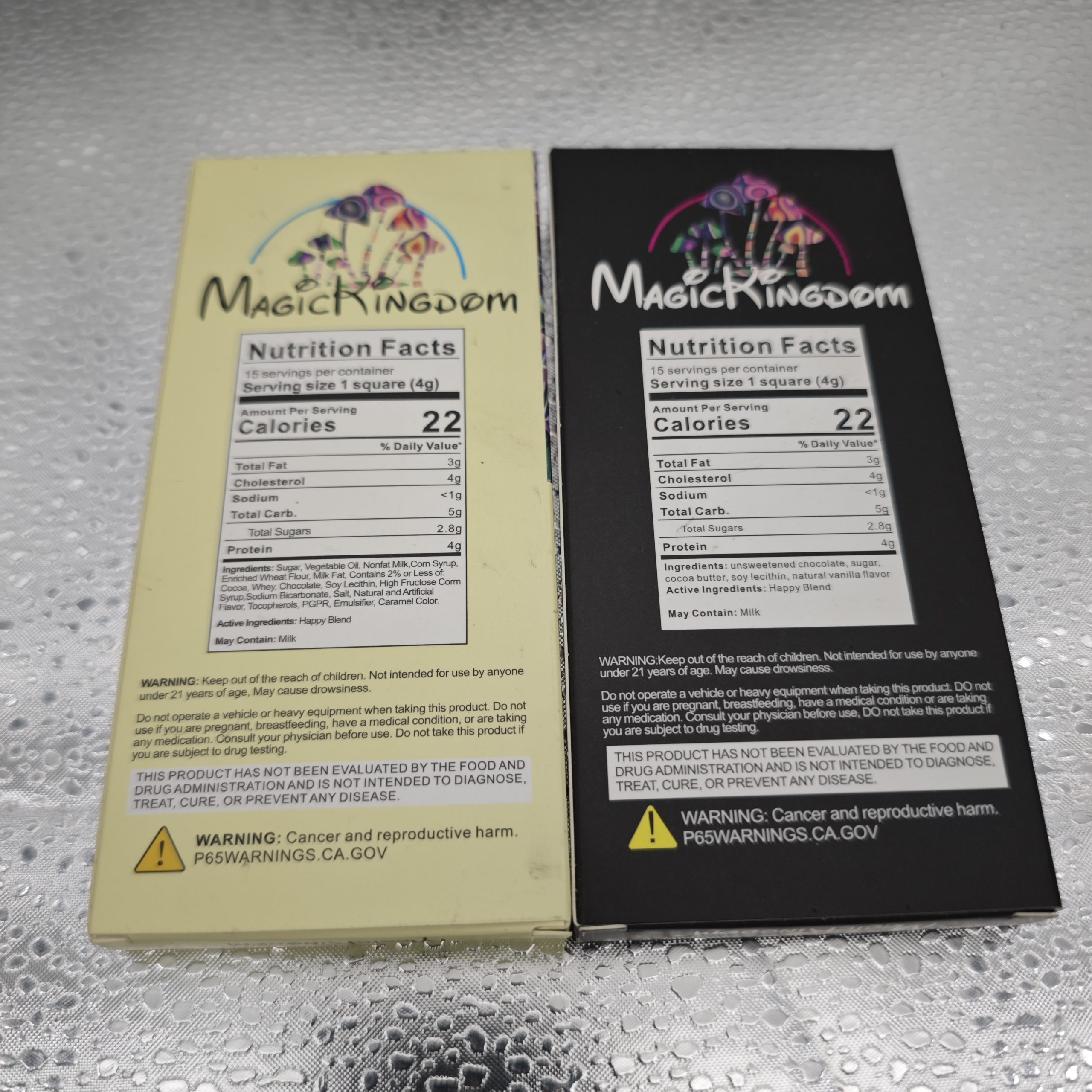 Empty Packing Magic Kingdom 4g Magic Mushroom Chocolate Bar Boxes