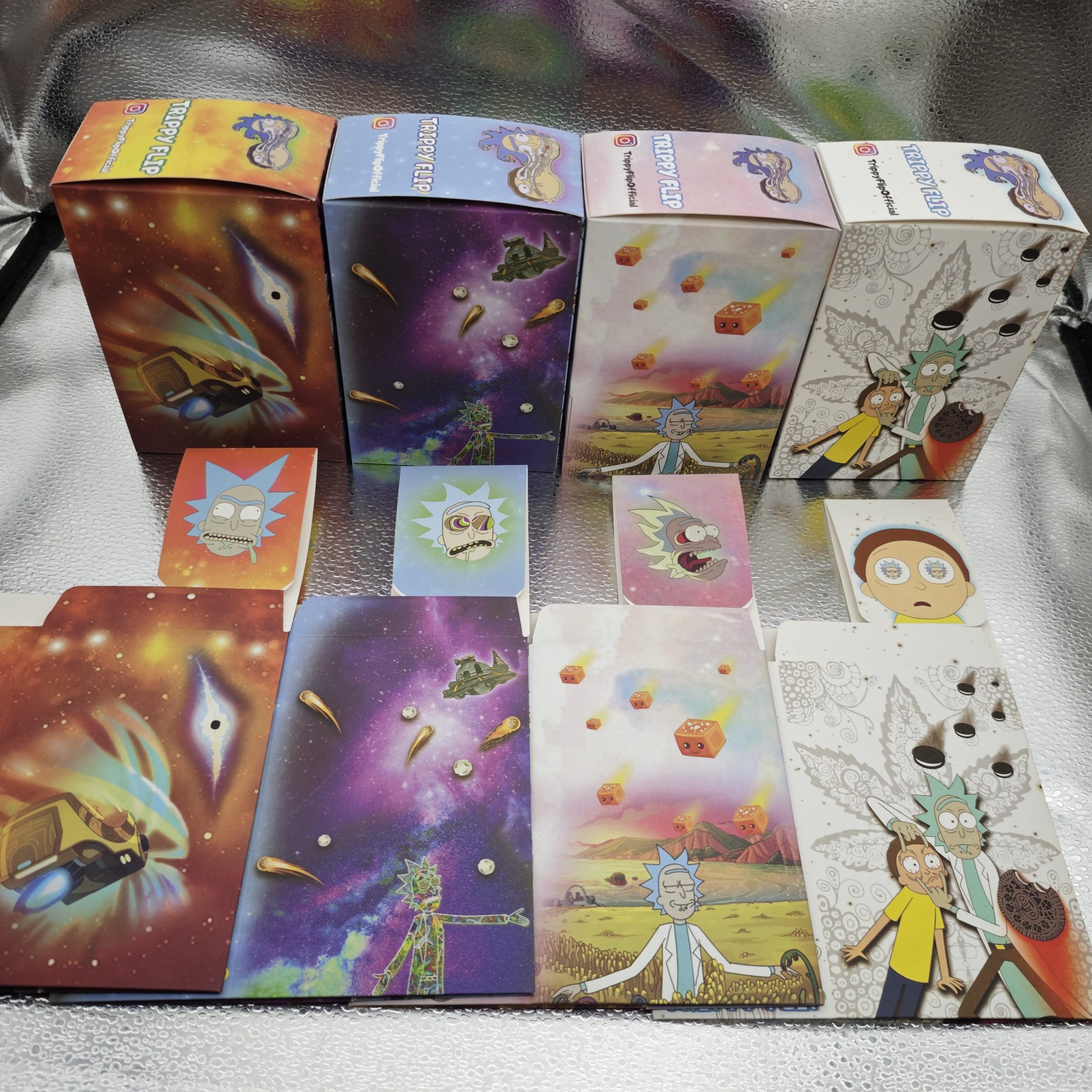 Empty Packing 4 Flavors Trippy Flip 3500mg Psillocybin & 500mg THC Chocolate Boxes