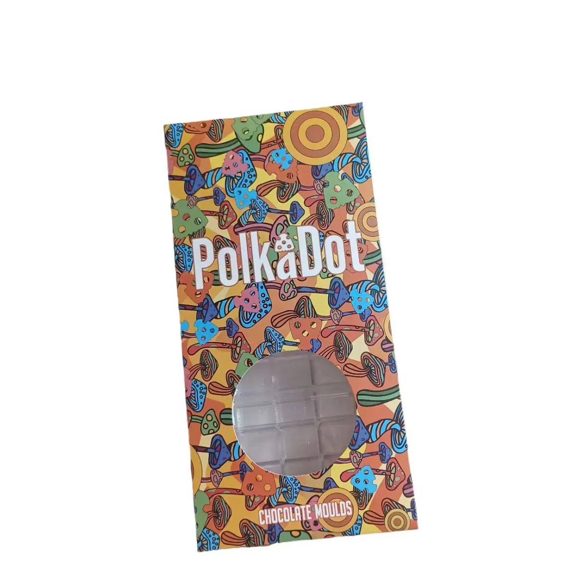 Polkadot Chocolate Bar Mold With Polkadot Logo 4G Polkadot Polka dot Mushroom Chocolate Bar Mold Plastic Moulds