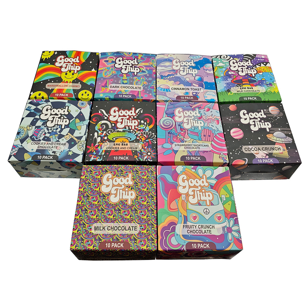 Empty Packing Good Trip 10 Flavors 4G Magic Mushroom Chocolate Boxes