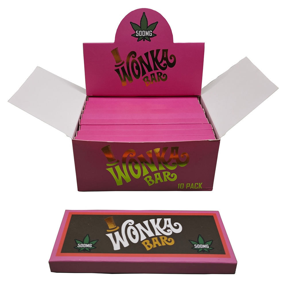100pcs/set Empty Packing Wonka Bar 500mg Dry Herb Chocolate Box