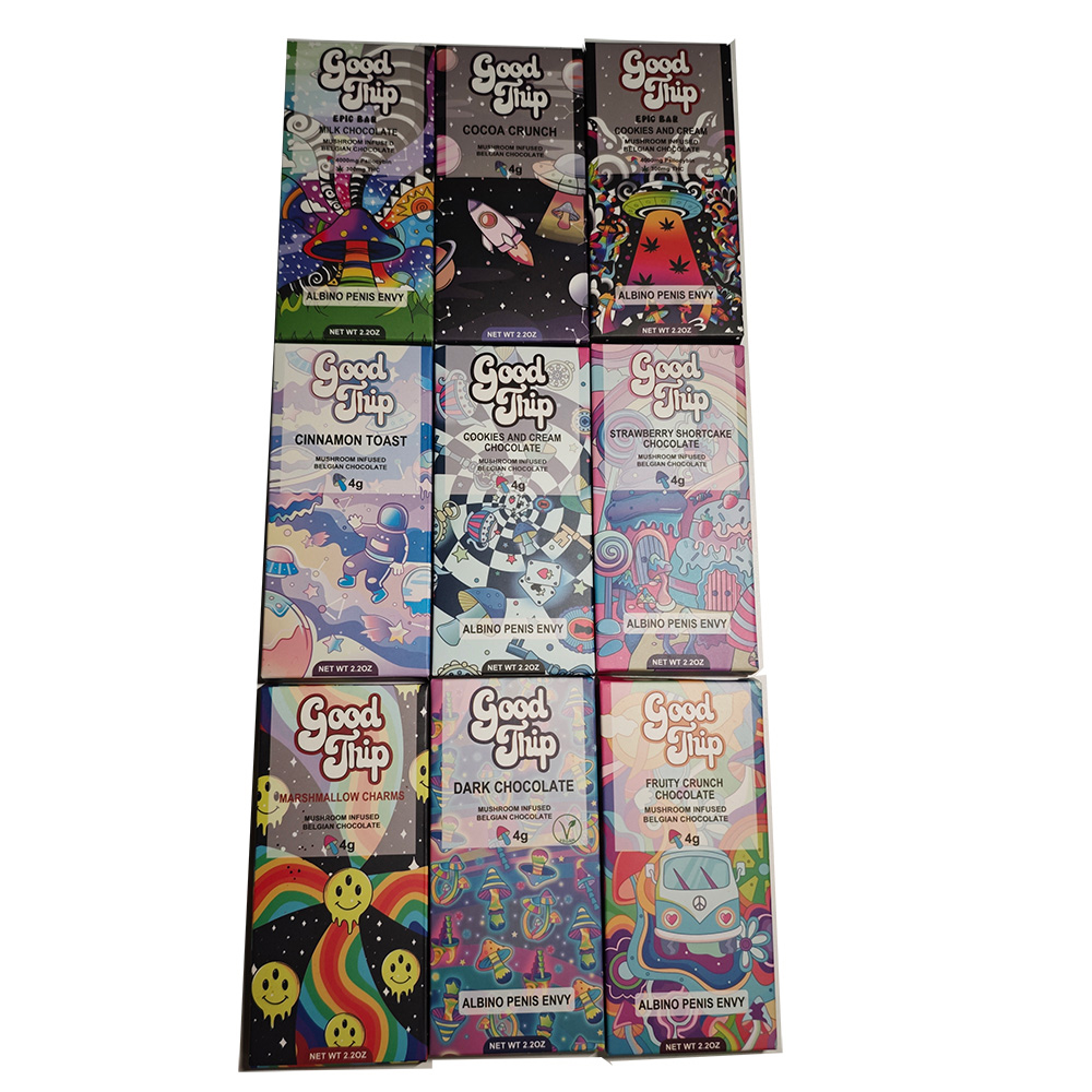 Empty Packing Good Trip 10 Flavors 4G Magic Mushroom Chocolate Boxes