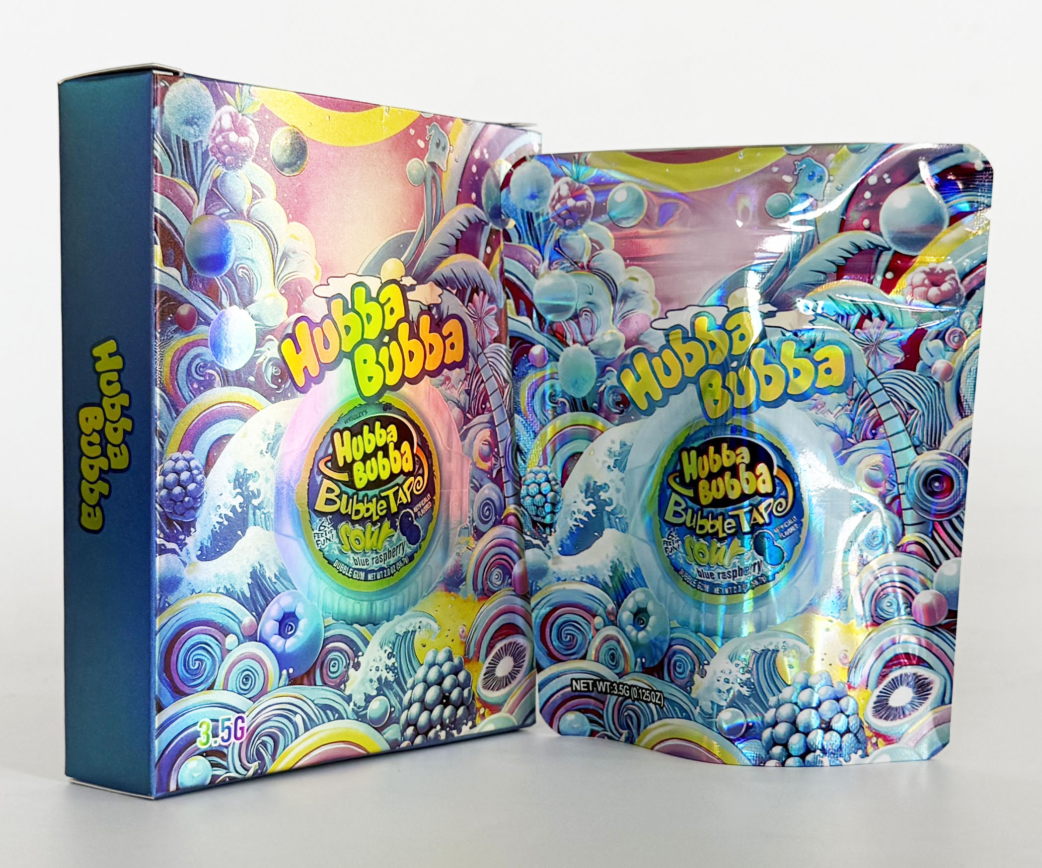 Empty Packing 3.5g Cannabis Mylar Bag and Box