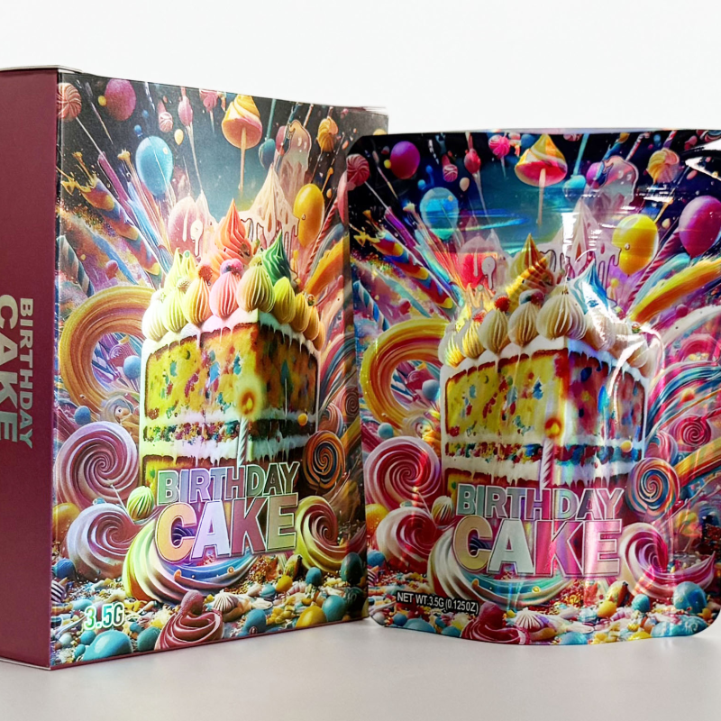 EMPTY PACKING 3.5G BIRTHDAY CAKE CHOCOLATE BAR BOX