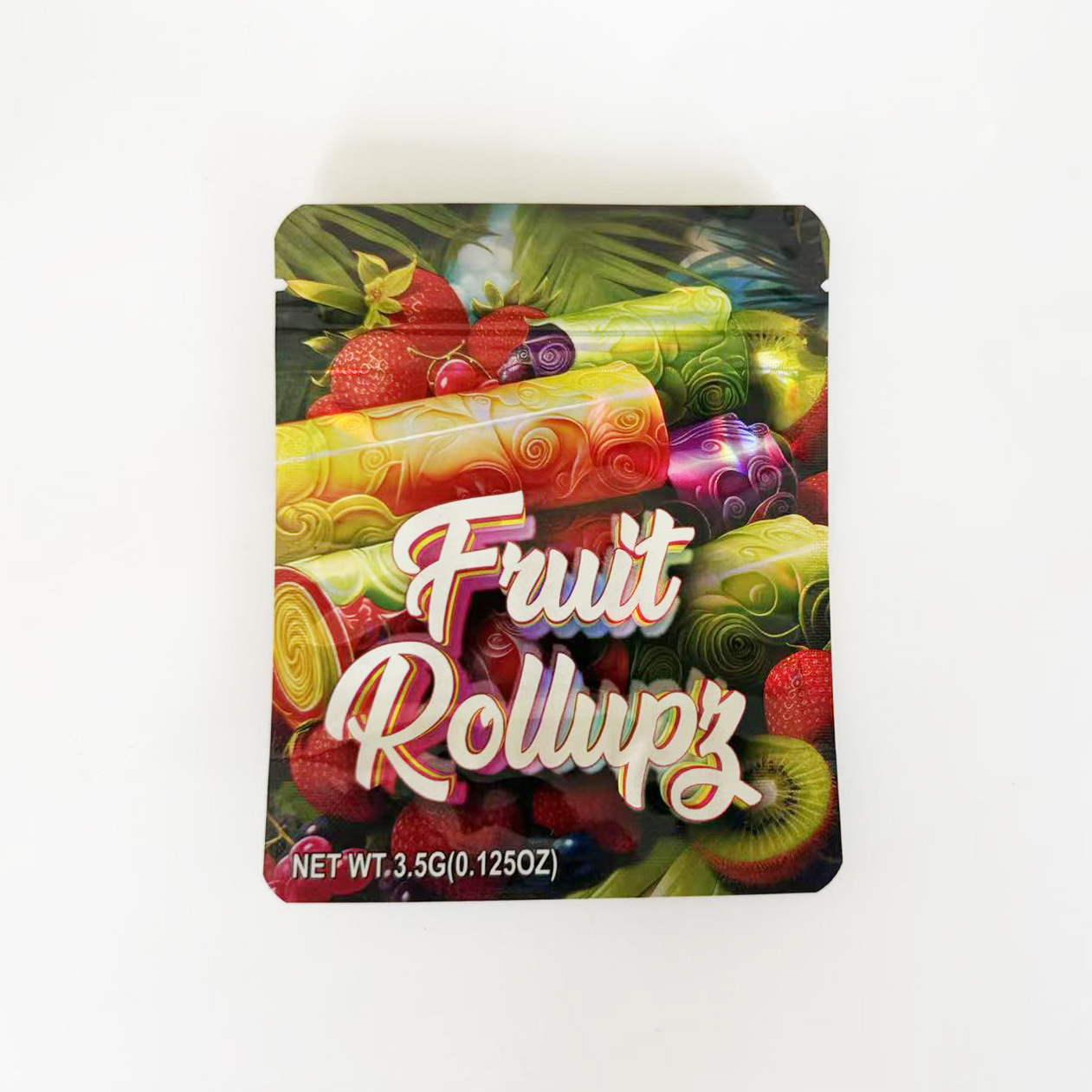 Empty 3.5g mylar bag - Fruit Rollupz design